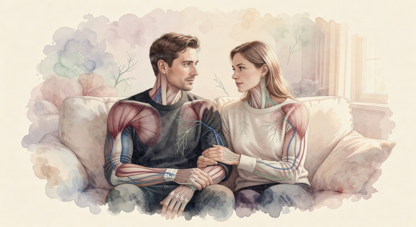 Couple On Couch Talking