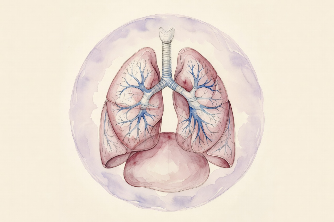 Diaphragm And Lungs