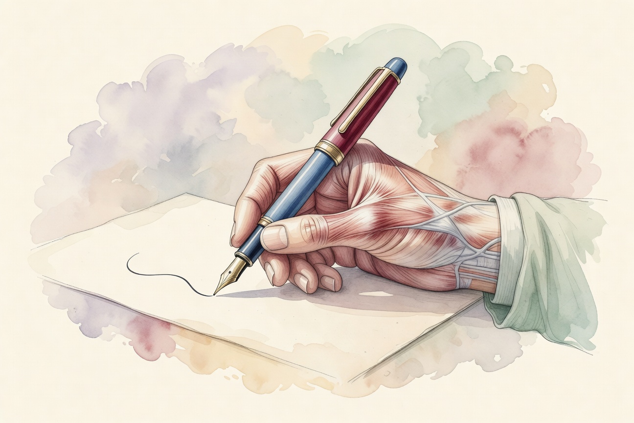 Pen Mid-Stroke